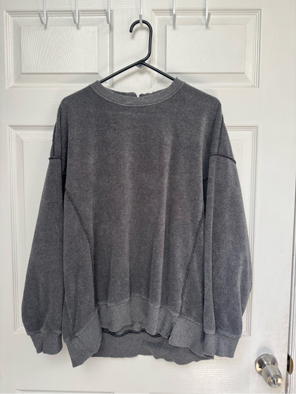 aerie Charcoal Gray Crewneck Pullover